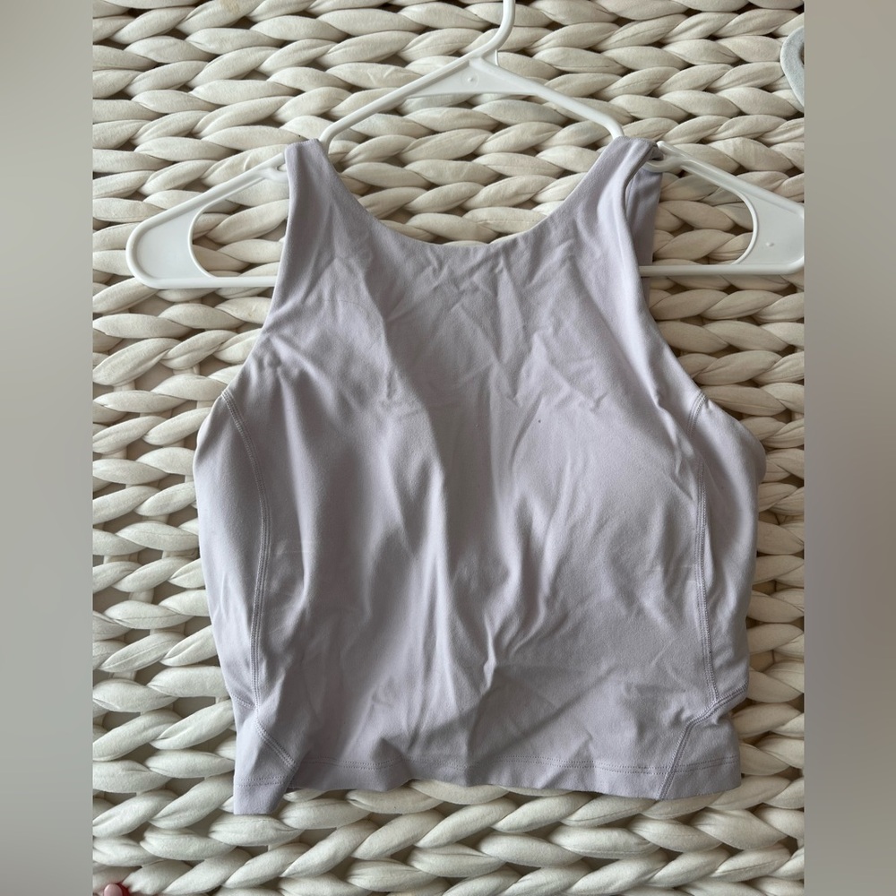 Lavender lululemon high neck align tank